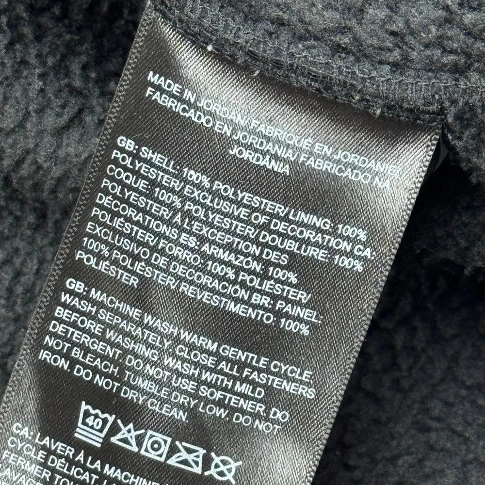 The North Face Jacket Mens XL Black Gray Yumiori 1/4 Zip Fleece Pullover Outdoor
